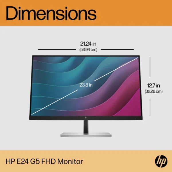 HP E24 G5 23.8 inch FHD Monitor